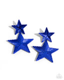 patriotic-promise-blue-post earrings-paparazzi-accessories