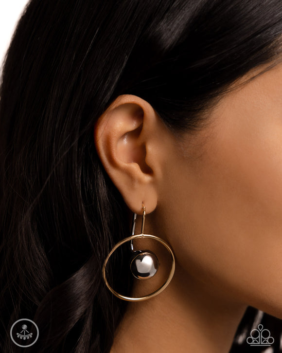 Boldly Balanced - Multi Post Earrings - Paparazzi Accessories