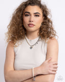 Charming Competitor - White Necklace - Paparazzi Accessories