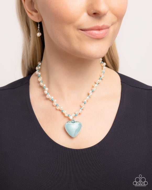 Mermaid Model - Blue Necklace - Paparazzi Accessories