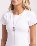 Focused Flutter - Pink Necklace - Paparazzi Accessories