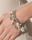 Seashell Song - White Bracelet - Paparazzi Accessories