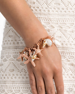 Seashell Song - Copper Bracelet - Paparazzi Accessories