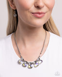 Teardrop Tribute - Yellow Necklace - Paparazzi Accessories