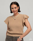 Modest Malibu - Red Necklace - Paparazzi Accessories