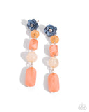 meditative-magic-orange-post earrings-paparazzi-accessories