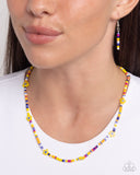 Candyland Craze - Yellow Necklace - Paparazzi Accessories
