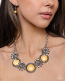 Cowboy Casanova - Yellow Necklace - Paparazzi Accessories