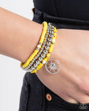 Nuanced Navigator - Yellow Bracelet - Paparazzi Accessories
