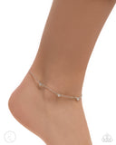 Love Me Hopeless - White Anklet - Paparazzi Accessories