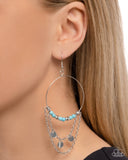 Fearless Fringe - Blue Earrings - Paparazzi Accessories