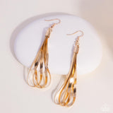Keen Keepsake - Gold Earrings - Paparazzi Accessories
