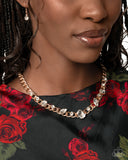 Pronged Perfection - Gold Necklace - Paparazzi Accessories