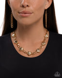 Mingling Medley - Gold Necklace - Paparazzi Accessories