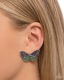 Aerial Appreciation - Blue Post Earrings - Paparazzi Accessories