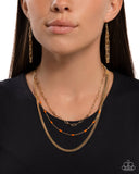 Mismatched Magic - Orange Necklace - Paparazzi Accessories