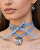 Rustic Ranking - Blue Necklace - Paparazzi Accessories
