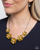 Whimsical Way - Yellow Necklace - Paparazzi Accessories