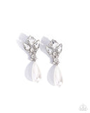 pearly-promenade-white-post earrings-paparazzi-accessories
