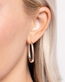 Now or LEISURE - Rose Gold Earrings - Paparazzi Accessories