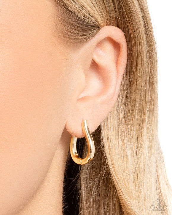 Generous Grace - Gold Earrings - Paparazzi Accessories