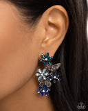 Aerial Award - Blue Post Earrings - Paparazzi Accessories