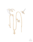 heaven-struck-gold-post earrings-paparazzi-accessories