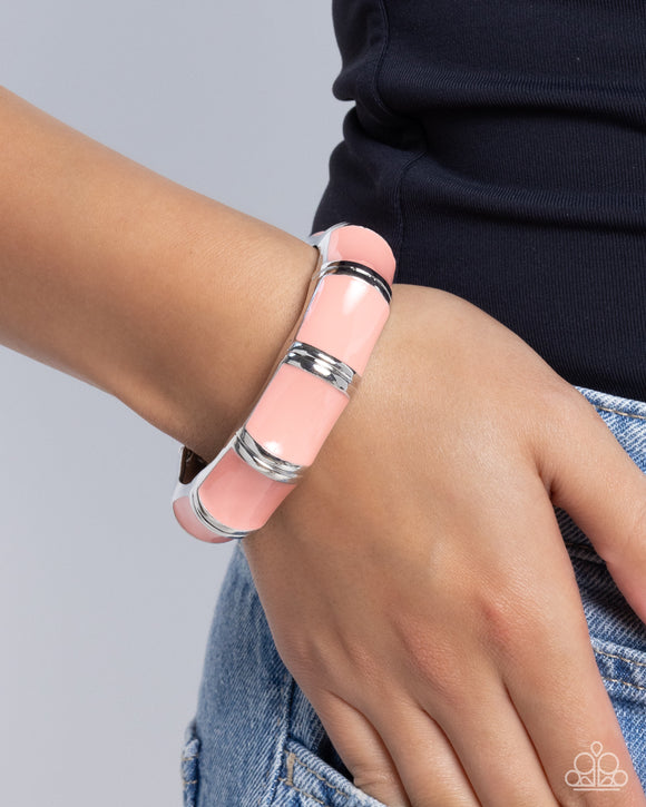 Pearlized Promise - Orange Bracelet - Paparazzi Accessories