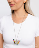 Papillon Pizzazz - Yellow Necklace - Paparazzi Accessories