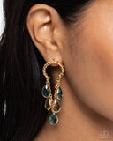 Highest Grade - Green Post Earrings - Paparazzi Accessories