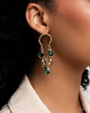 Highest Grade - Green Post Earrings - Paparazzi Accessories