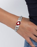 Sentimental Society - Red Bracelet - Paparazzi Accessories
