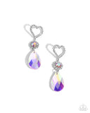 faceted-frenzy-pink-post earrings-paparazzi-accessories