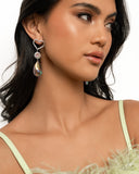 Faceted Frenzy - Pink Post Earrings - Paparazzi Accessories