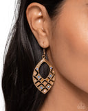 Glittery Gaze - Multi Earrings - Paparazzi Accessories