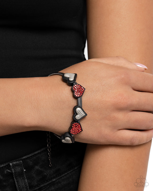 Pure Chemistry - Red Bracelet - Paparazzi Accessories