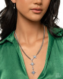 Stellar Story - Blue Necklace - Paparazzi Accessories