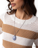Stony Status - Blue Necklace - Paparazzi Accessories