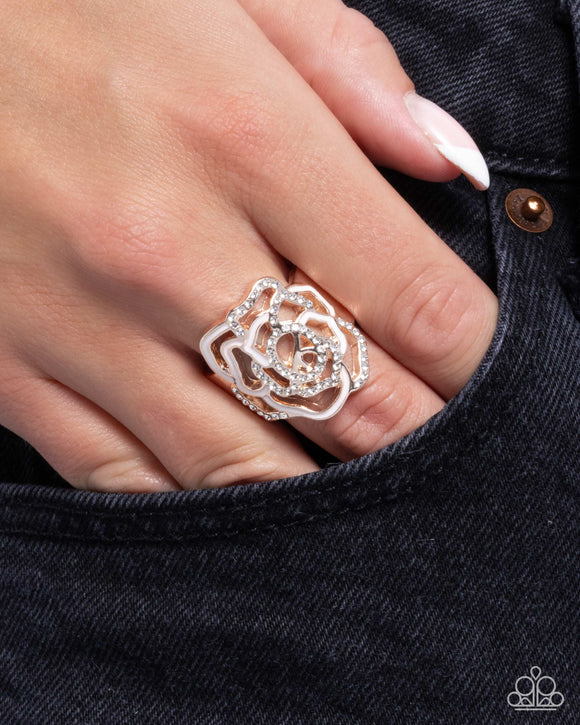 Repetitive Rose - Gold Ring - Paparazzi Accessories