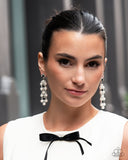 Bewitching Beacon - Black Post Earrings - Paparazzi Accessories