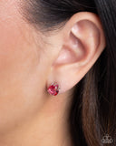 Simply Sublime - Pink Post Earrings - Paparazzi Accessories