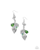 descending-dazzle-green-earrings-paparazzi-accessories
