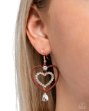 Soft and Sweet - Red Earrings - Paparazzi Accessories