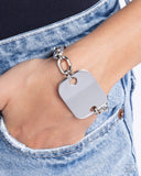 Sleek Suit - Silver Bracelet - Paparazzi Accessories