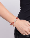 Beaded Boundary - Pink Bracelet - Paparazzi Accessories