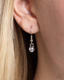 Tilted Tutor - White Necklace - Paparazzi Accessories