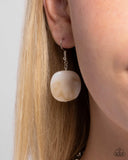 Worthwhile Wheels - White Necklace - Paparazzi Accessories