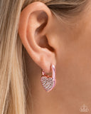 Padlocked Promise - Pink Earrings - Paparazzi Accessories