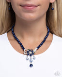 All Over TON - Blue Necklace - Paparazzi Accessories