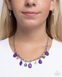 Fancy Finish - Purple Necklace - Paparazzi Accessories